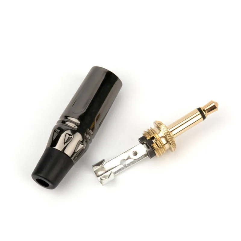 Jack 3.5mm Audio Connector 2 Pole Mono Plug Male For Soldering Replace 3.5 AUX Connectors With Tail Jacks Consumer Electronics