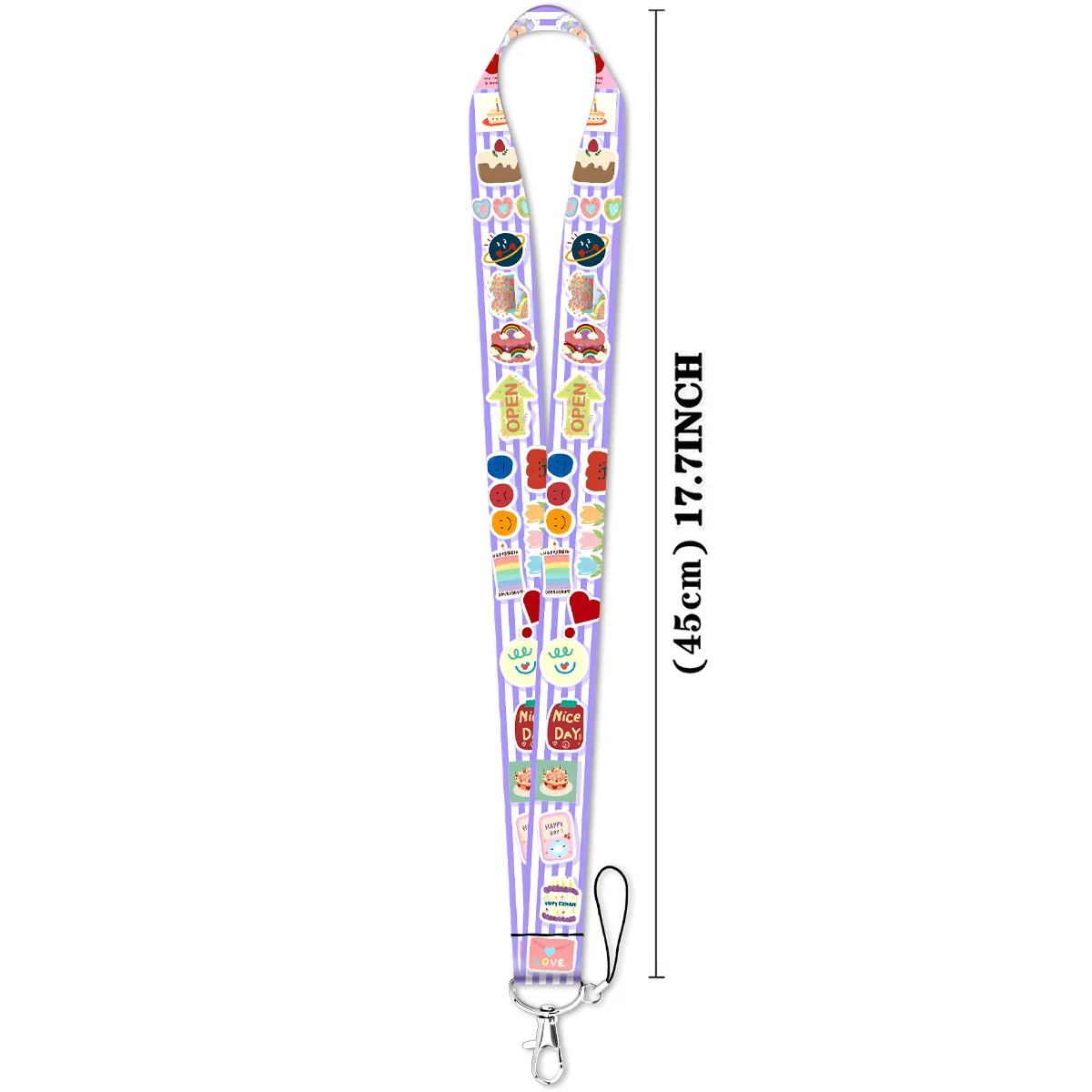 Cartoon Credential Holder Cute Lanyards for Key Neck Strap For Card Badge Gym Keychain Keyring Accessories DIY Gifts Decorations