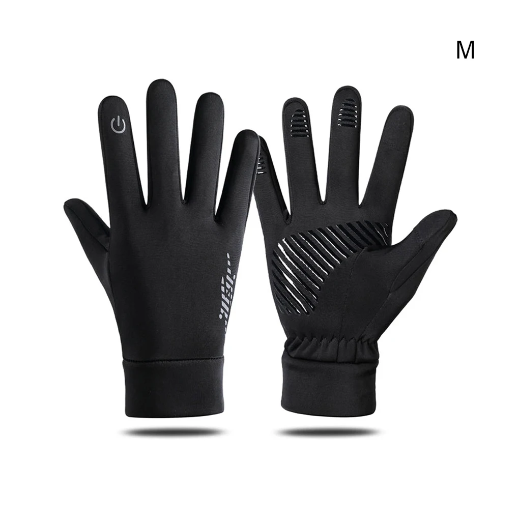 1 زوج قفاز نونسليب تنفس المحمولة يندبروف قفازات دراجة نارية في الهواء الطلق ركوب ملحق تسلق التزلج رمادي XL