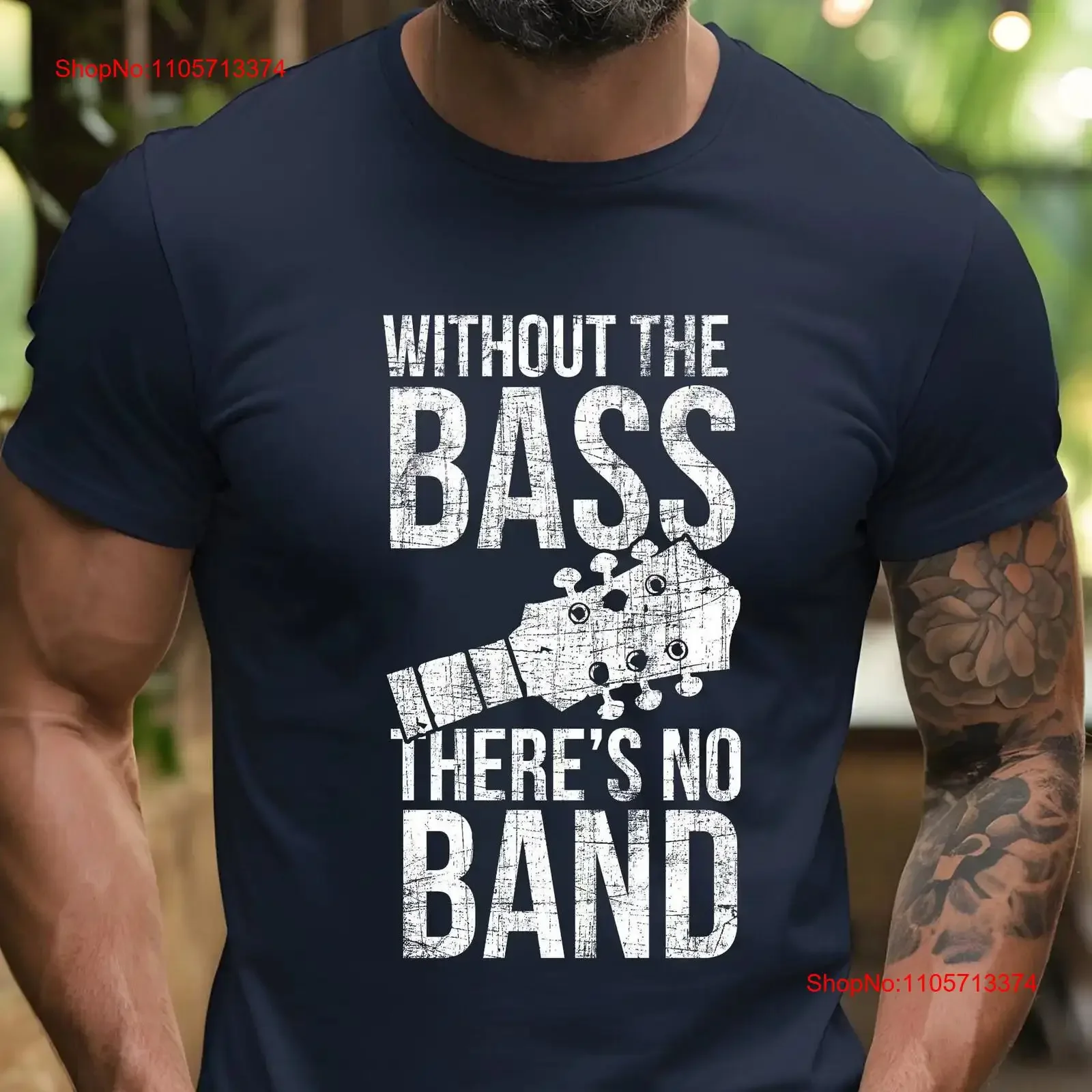 Bass T Shirt Band Rock Marching InstrumenT vintage Washed homme Casual Slightly Breathable Comfortable Stylish Stretched Unisex