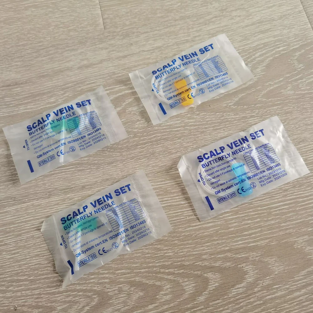 10 Pcs Disposable Butterfly Blood Collection Needle double wing type Blood Collection Needle Pet Care Room Cat Dogs Animal
