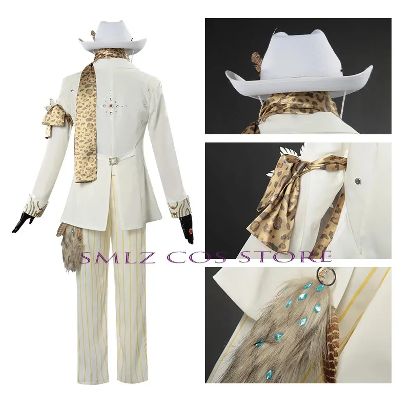 الرائعة وحيد وولف نورتون كامبل تأثيري لعبة الهوية الخامس المنقب زي البدلة موحدة قبعة الدعامة مجموعة ل رجل الحزب الزي