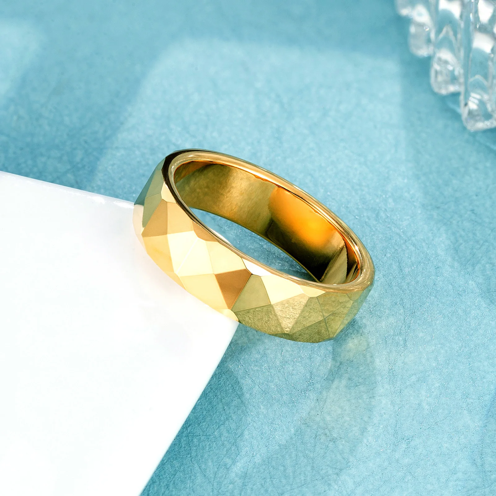 Tungsten Steel Luxury Couples Ring Tungsten Ring