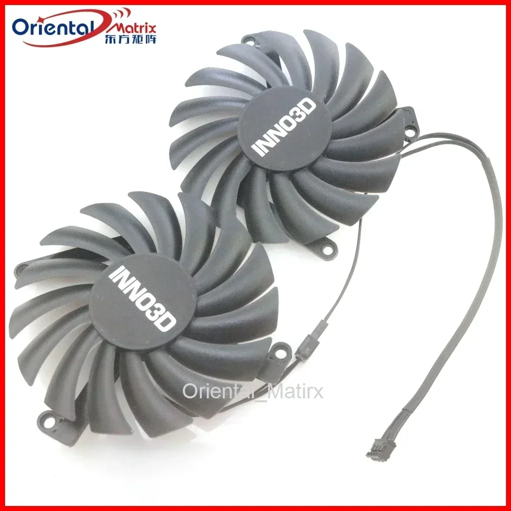 

2 шт./лот CF-12910S 85 мм DC12V 0,35A 4Pin для INNO3D RTX2060 12 ГБ TWIN X2 OC охлаждающий вентилятор для видеокарты