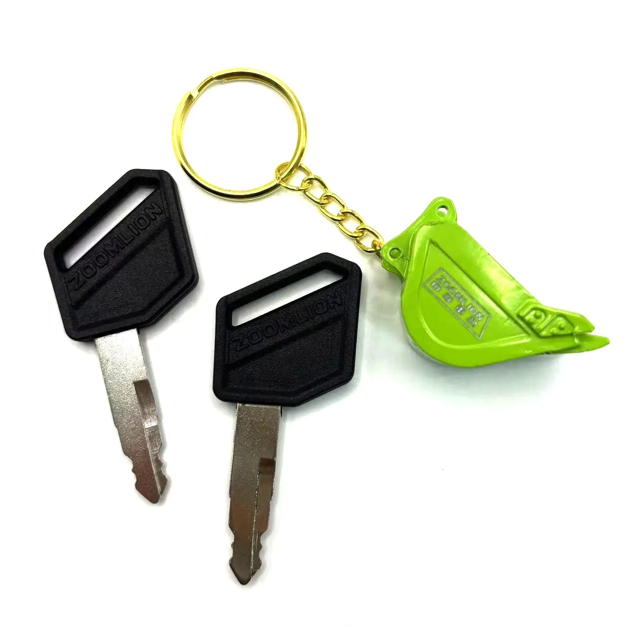For Excavator Zoomlion General Key 75/150/215/245/330 Ignition Start Key with Bucket Key Chain Accessories