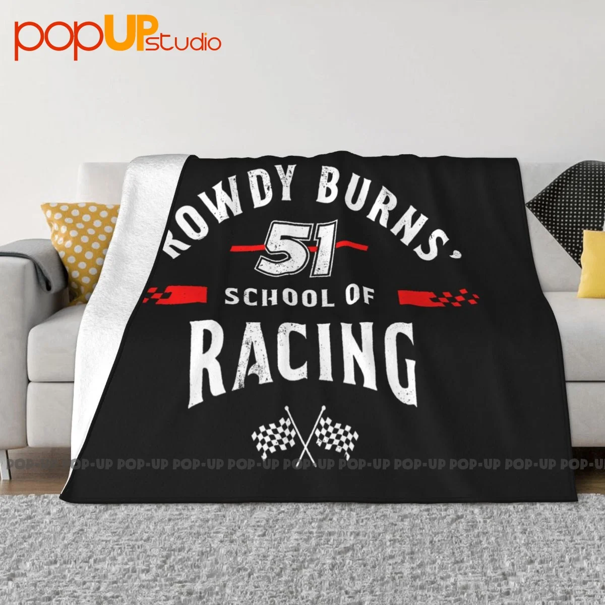 Rowdy Burns School Of Racing Blanket Autumn New Style On The Sofa Faux Fur Mink Camping Blanket