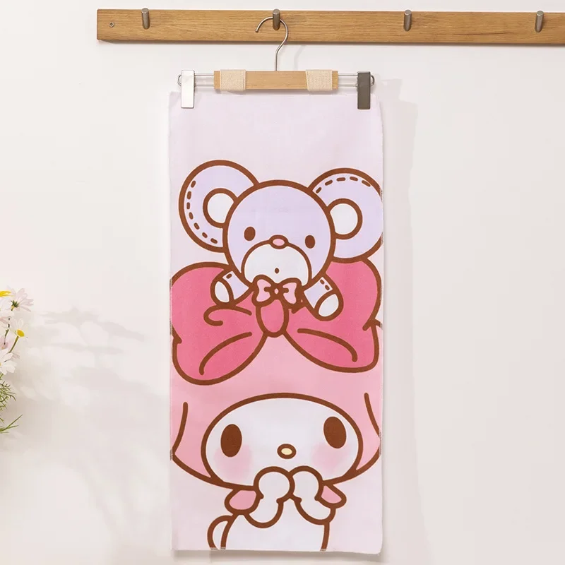 

Sanrio cartoon Hello Kitty Cinnamon Roll Family Children's Towel Anime My Melody Kurom Face wash and bath towel holiday gift