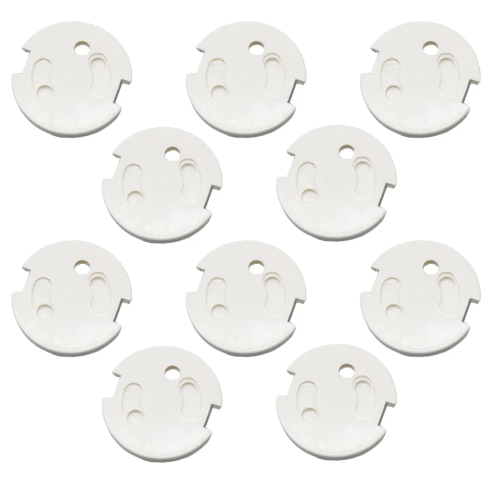 

10 Pcs Protection Cap Corner Light Socket Protector Electrical Cover ABS Covers Outlet Secure Protectors