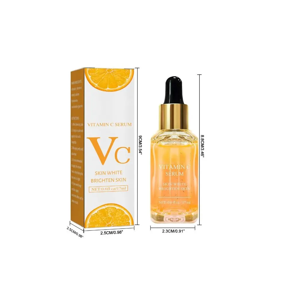 Rimuovere le macchie scure Siero viso sbiancante Lentiggine Dissolvenza Melanina Retinolo Essenza antirughe Schiarente Siero alla vitamina C Pelle