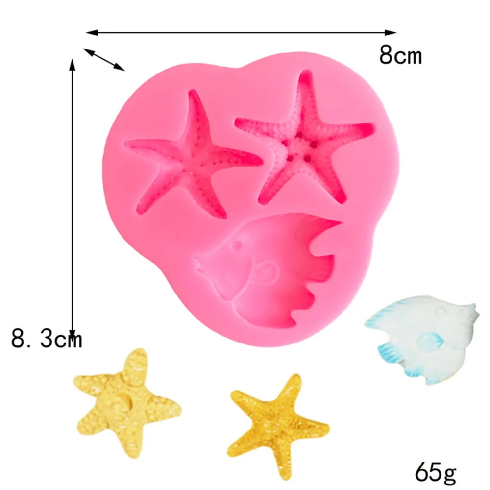 3d estrela arco rosa design molde de silicone fondant chocolate cupcake molde diy modelo de argila ferramentas de decoração do bolo acessórios de cozimento