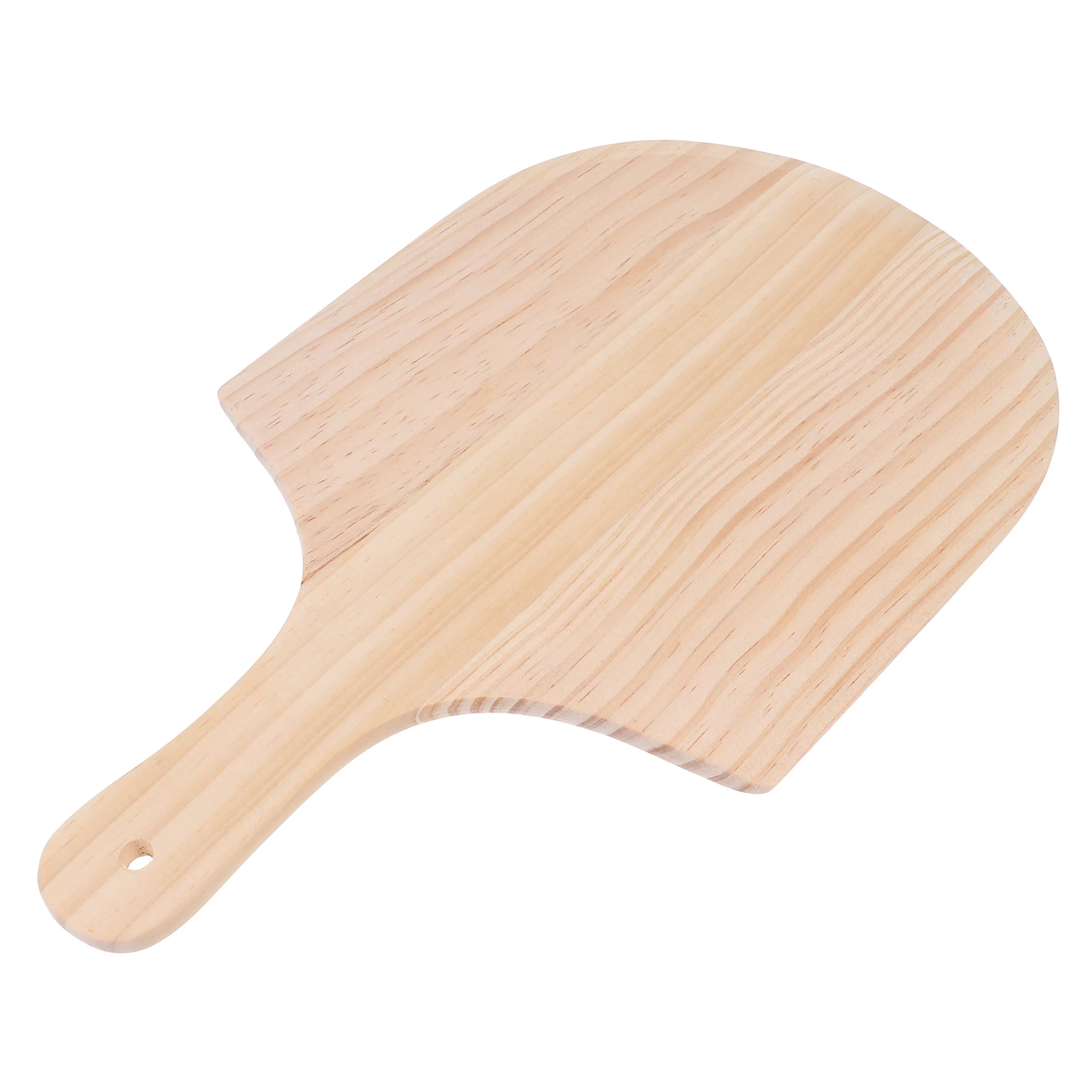 1pc Wooden Pizza Peel 9 Inch Solid Wood Pizza Tray Natural Grain Eco Friendly Kitchen Tool Pizza Shovel Serving Board For - Image 3