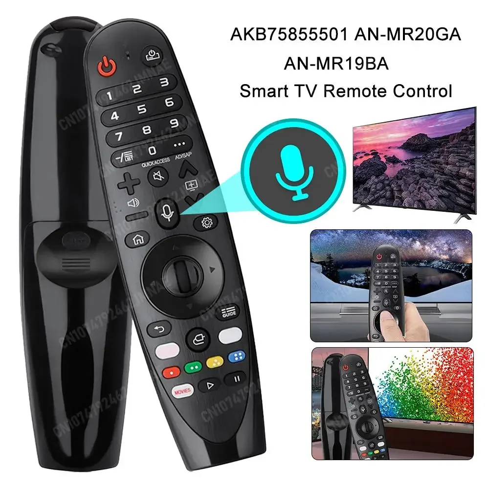 Control Remoto por Voz AKB75855501 para LG AN-MR20GA AN-MR19BA 18BA MR650 Smart TV 2017-2020 LED OLED UHD LCD QNED NanoCell