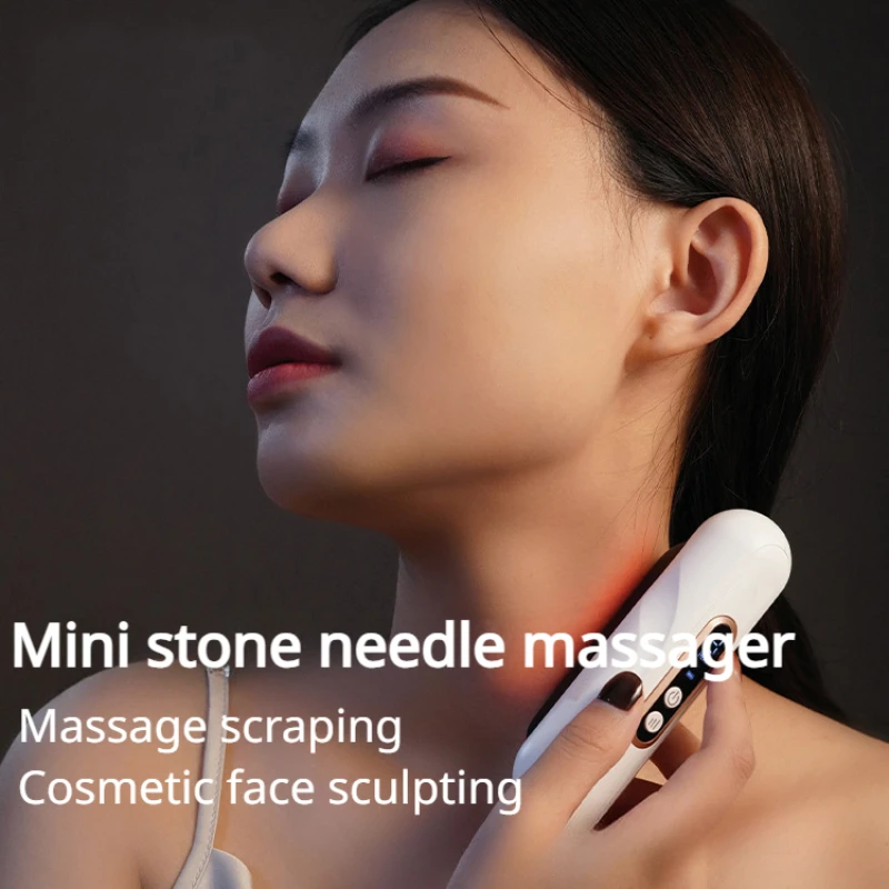 

Intelligent Face Needle Mini Multi-grade Scraping Instrument Electric Face Lift V Face Beauty Massage Universal Scraping Board