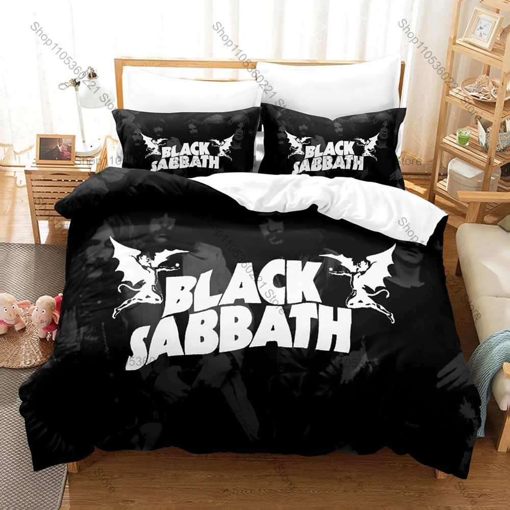 Muted Dark Grunge Retro Distorted Guitar Vintage Poster 3Pcs Bedding Set Duvet Cover Pillowcases Classic Old Metal Home Textile