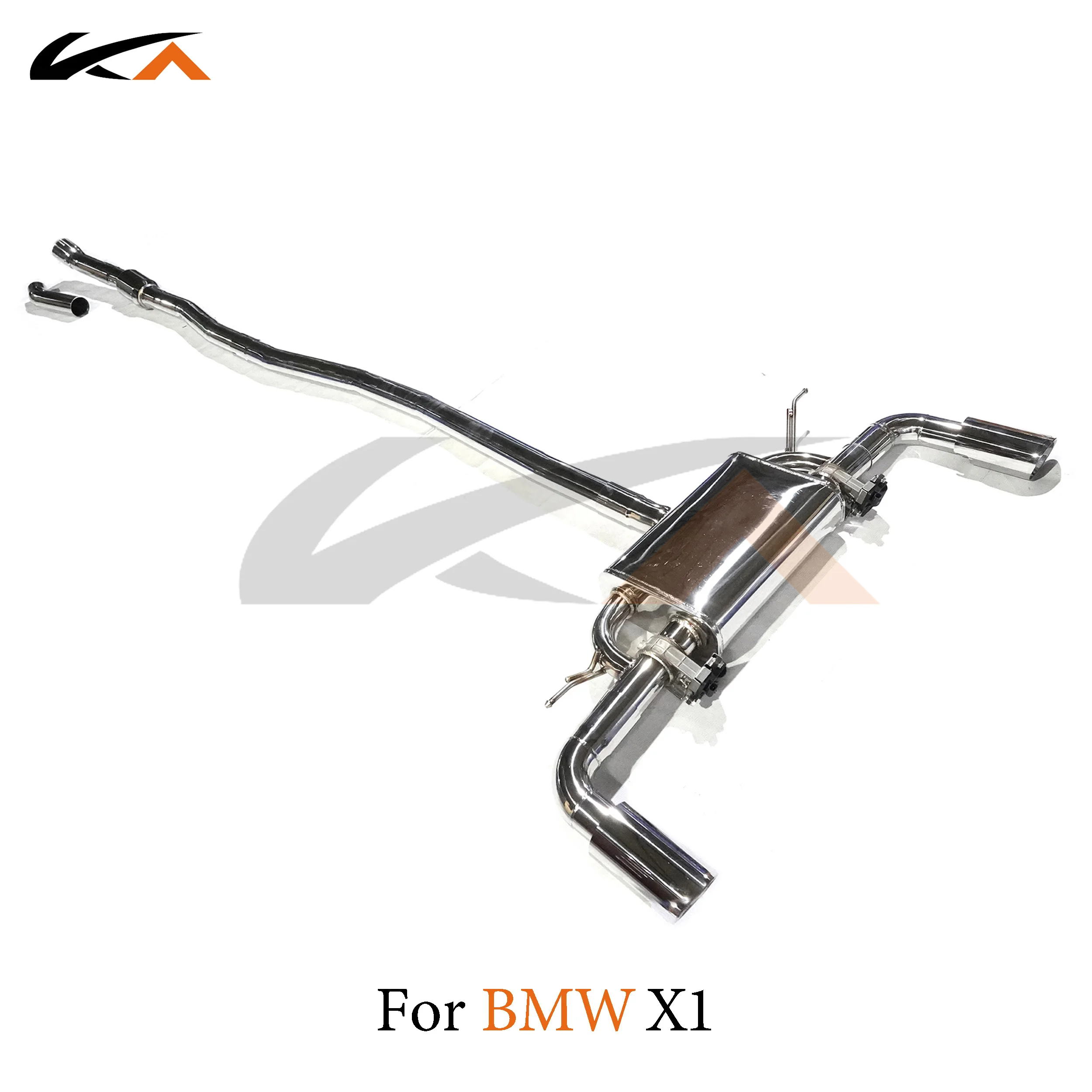 KA Tuning exhaust system parts stainless catback for BMW X1 2.0T rear section performance muffler valve