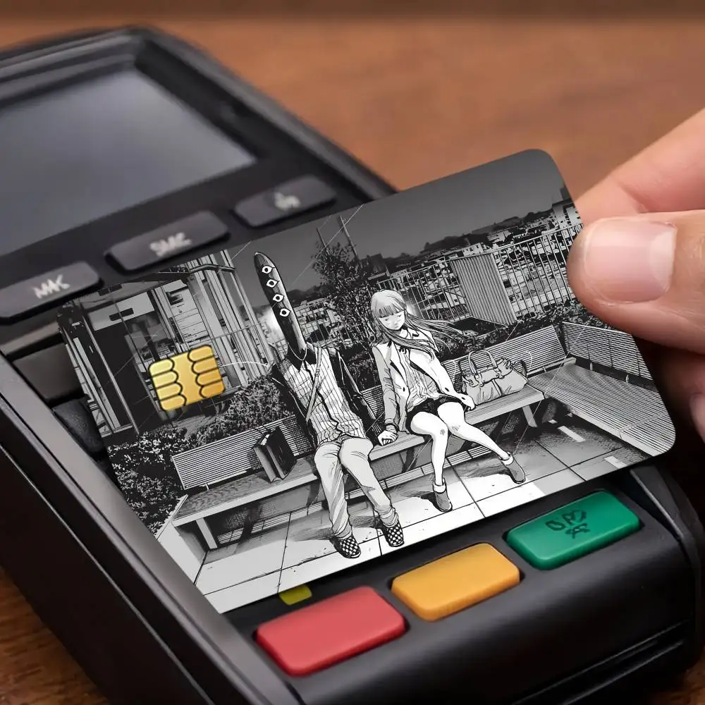 Anime Goodnight Punpun Credit Card Stickers Skin For Bank Debit Decorative Protection Scratch-resistant Gift 4PCS