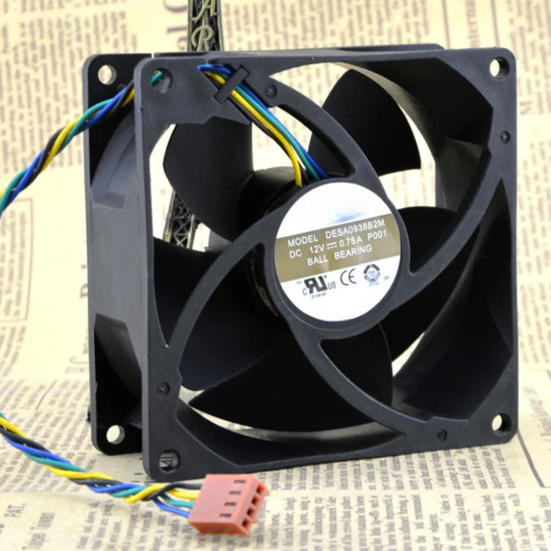 X For AVC DESA0938B2M | DC12V 0.75A | 9CM | PWM High Air Volume Chassis Cooling Fan 1PCS