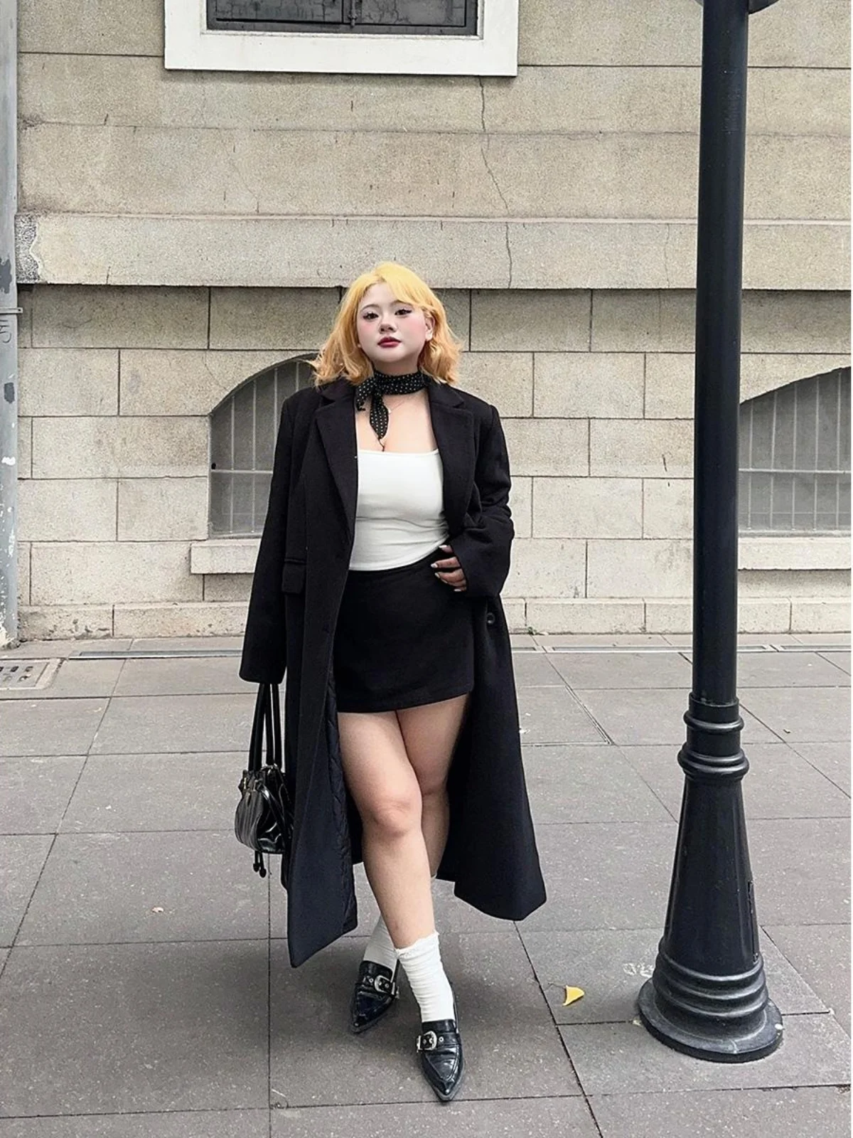 

Ультра аутентичное хлопковое шерстяное пальто с глобальным цветком, большие размеры, осенне-зимний утягивающий женский деловой костюм с длинными рукавами