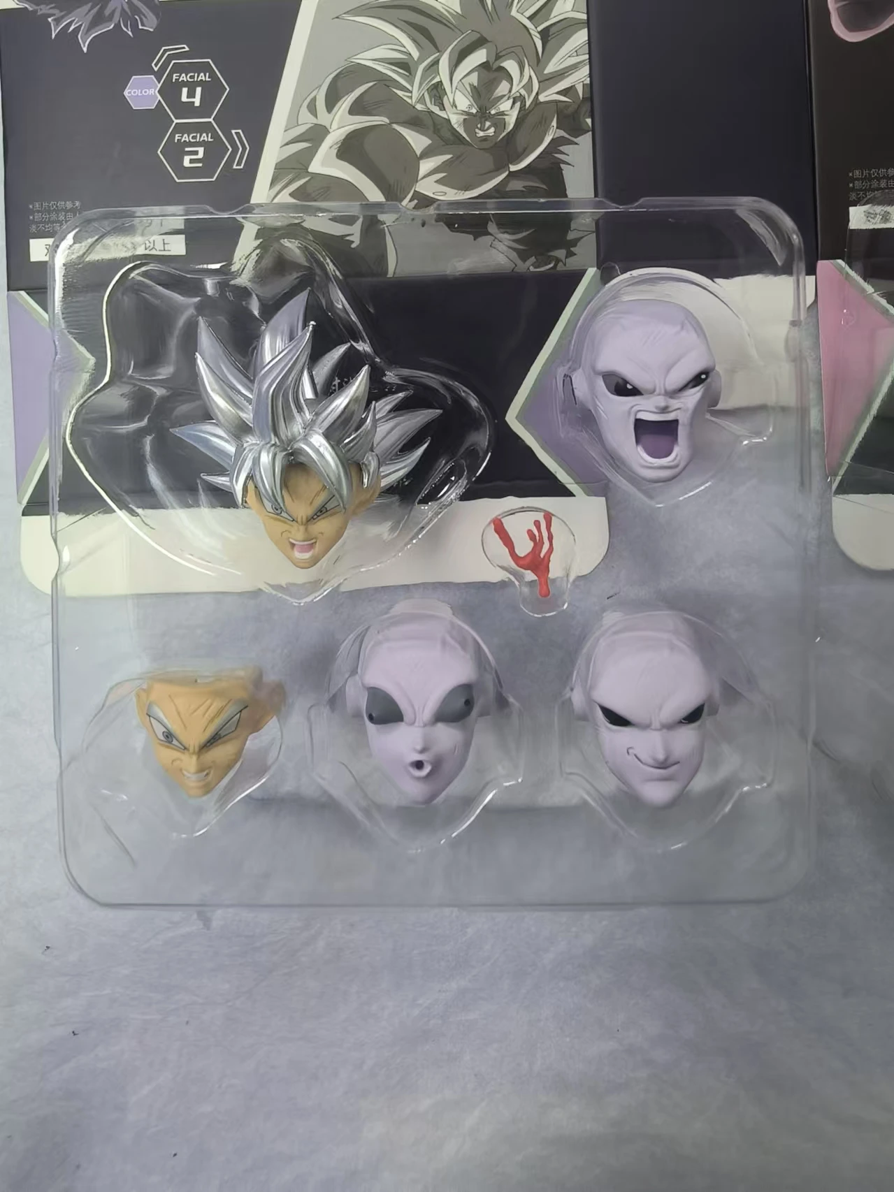 لعبة دراغون بول سون جوكو اكسسوارات رئيس نحت الوجه S.H.Figuarts Shf سوبر سايان ملحق جزء الله أنيمي عمل أرقام اللعب