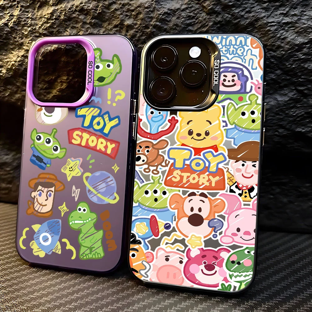 Cute Toy Story Lotso custodia per telefono legnosa per Xiaomi Mi 11 Lite 12T Poco X3 GT NFC F4 X5 Pro 5G Cover posteriore antiurto opaca Candy