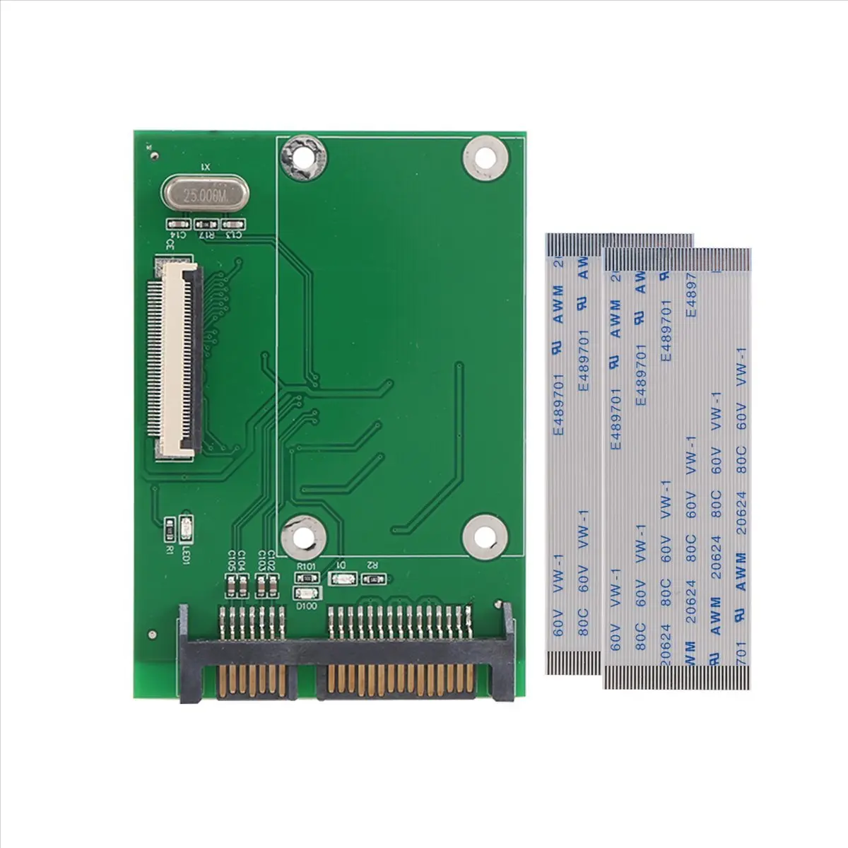 A46U 1.8 Inch 40Pin ZIF/CE SSD HDD Hard Disk Drive to 7+15 22 Pin SATA Adapter Converter Board