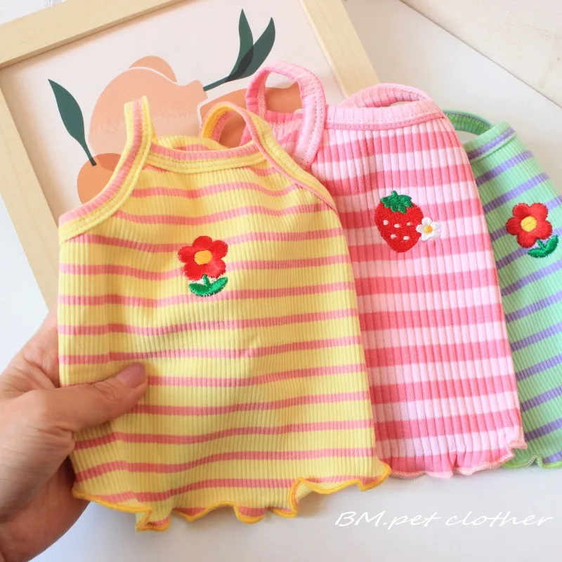 Zomer Kleine Hond Jurken Prinses Kleding Voor Puppy Vest Bloemenkostuum Voor Medium Pet Pomeranian Chihuahua Ropa Perro Rok