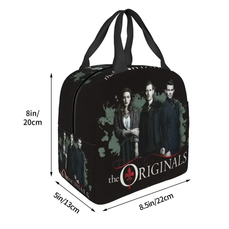 Klaus Hayley And Elijah Resuable Lunch Boxes Multifunction The Vampire Diaries Cooler Thermal Food Insulated Lunch Bag Office