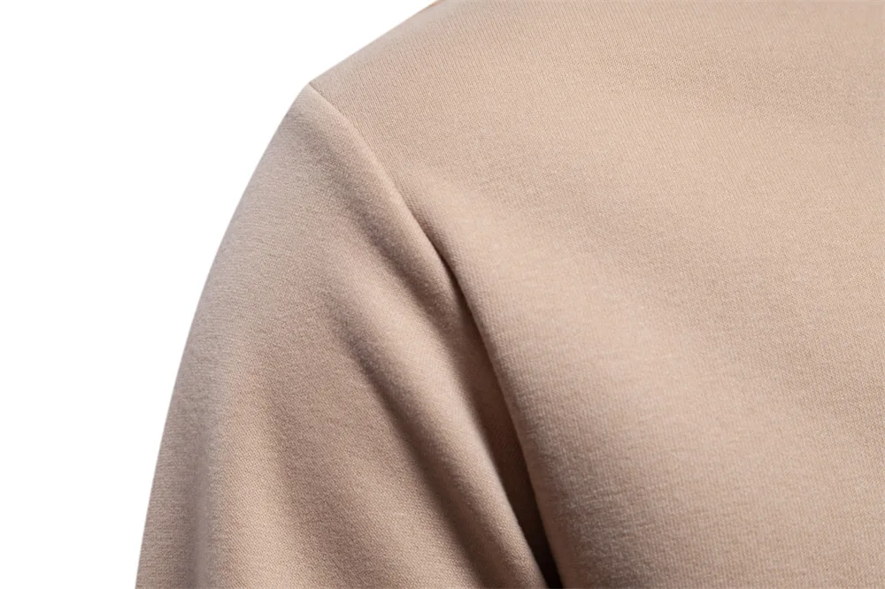 Autumn Solid Crew Neck Long Sleeve Sweatshirt Men's Loose Casual Streetwear