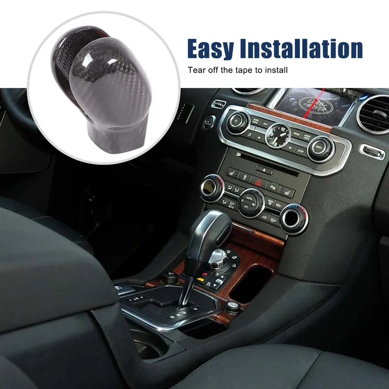 

1Pcs Real carbon fiber For Land Rover Discovery 3 LR3 Discovery 4 LR4 2004-2012 car gearbox head cover sticker car accessories