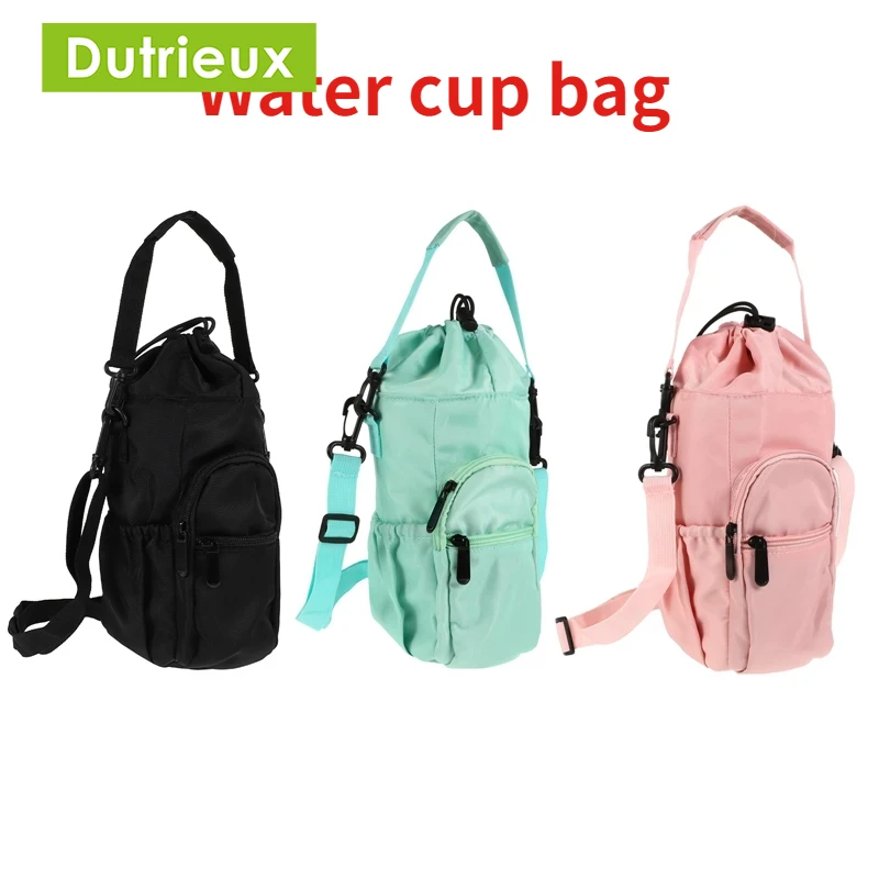 Outdoor Water Cup Cover Aluminum Foil Insulation Cup Cover with Storage Layer Can Be Used for Cross Body Water Bottle Cover