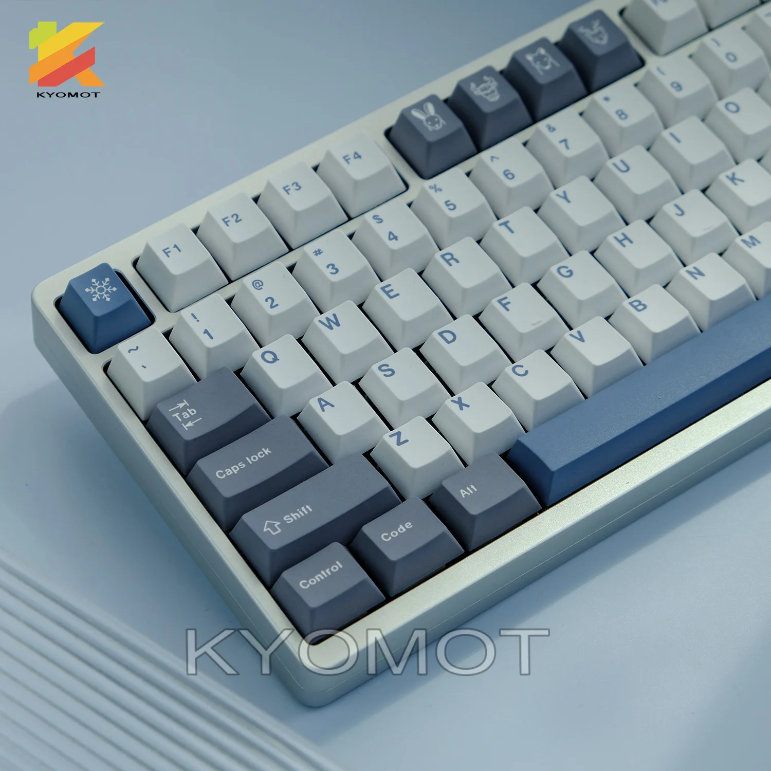 KYOMOT 129 Keys Arctic Circle Theme Keycaps PBT Dye Cherry Profile Anime Game Keycap for MX Switch GMK Mechanical keyboard Caps