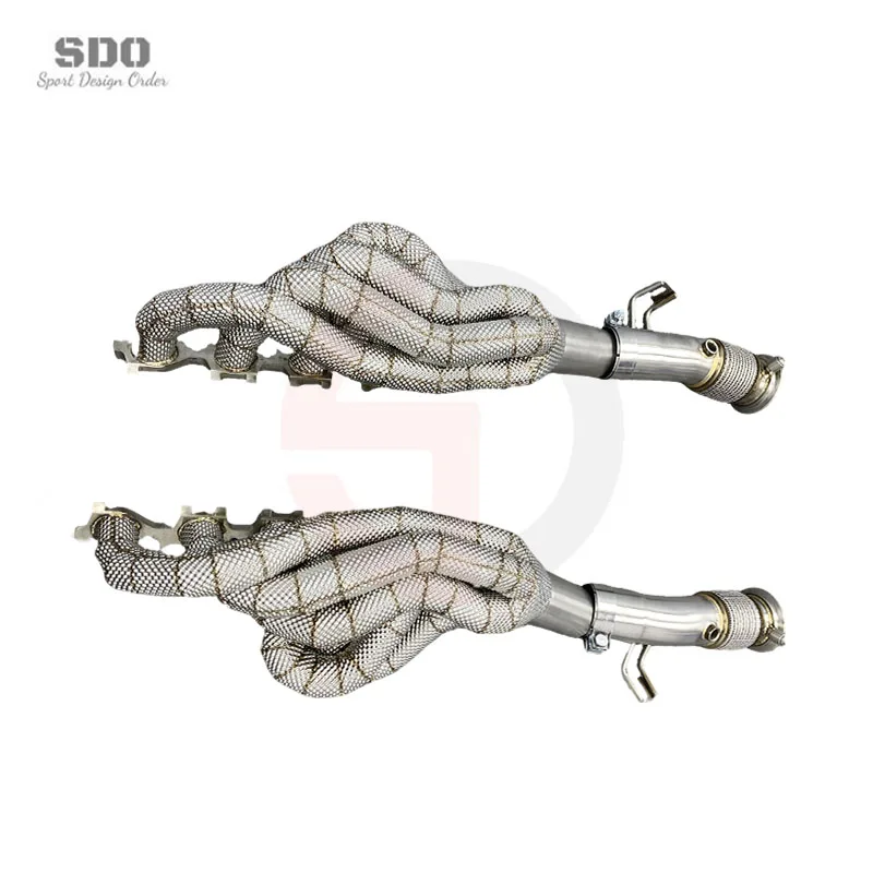 Tuning Exhaust Manifold for  Huracan LP610 5.2L 2014+ Stainless Steel Exhaust Pipe Heat Shield Exhaust Header System