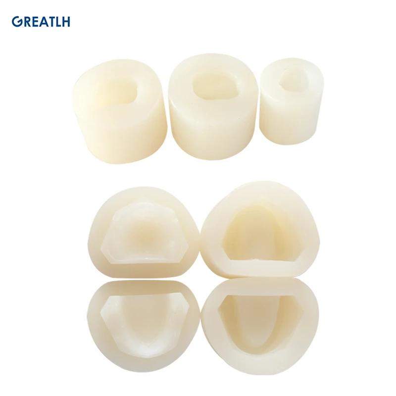 Dental Single Permnent Teeth Mould of Edentulous Jaw Complete Cavity Block Plaster Rubber Dental Instrument