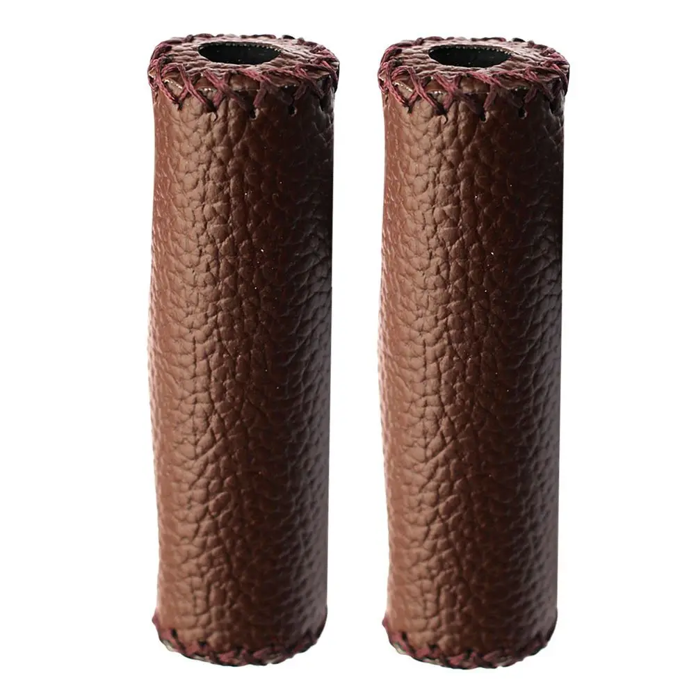 Bicycle Handlebar Cover Grips Mtb Leather Cuffs Anti Slip Grip Tricycle Scooter Handlebar For Kids Cycling Bicycle Accessories