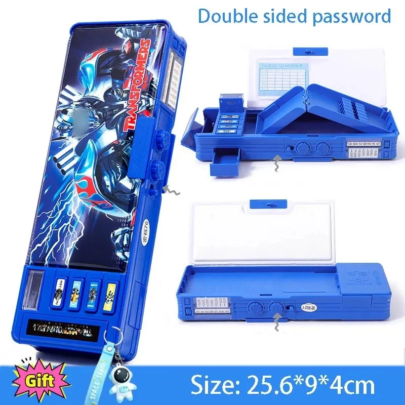 Transformers Stationery Box Multi functional Cute Multi layered Pencil Box Primary Secondary School Students Gift Children's Bag