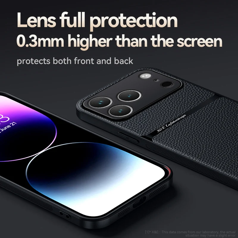 حافظة هاتف مغناطيسية جلدية لهاتف آيفون 17 16 13 12 11 Pro Max 16E حافظة لهاتف آيفون 17 Air 15 14 Pro Max 16 Plus غطاء خلفي #3