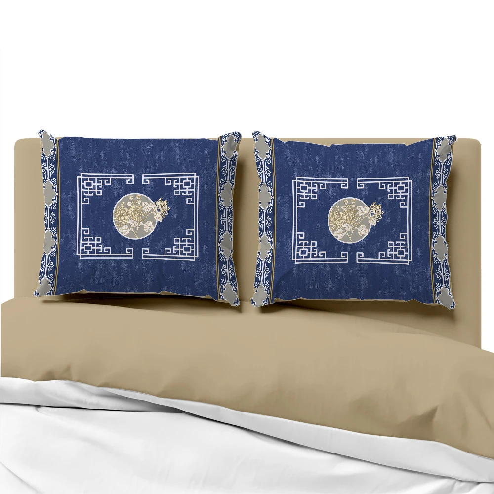 Luxury Pillow cover for sofa Decorative pillow case Bedding Pillowcase Pillowcovers 50x70 50x75 50x80 retro Lotus