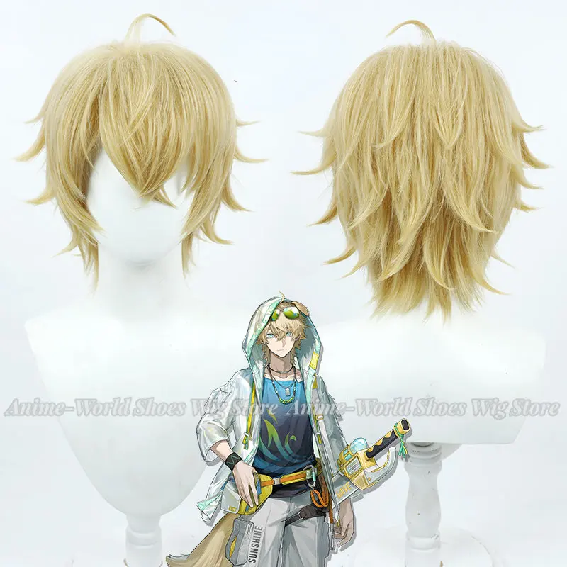 Game Arknights Tequila 30cm Men Short Cosplay Wig Heat Resistant