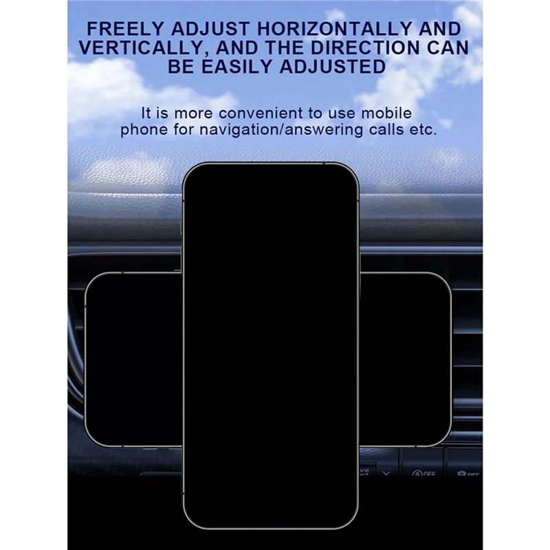 

AU63-2X Phone Holder Vacuum Suction Foldable And Rotatable Magnetic Adsorption Bracket Universal Navigation Phone Holder,A