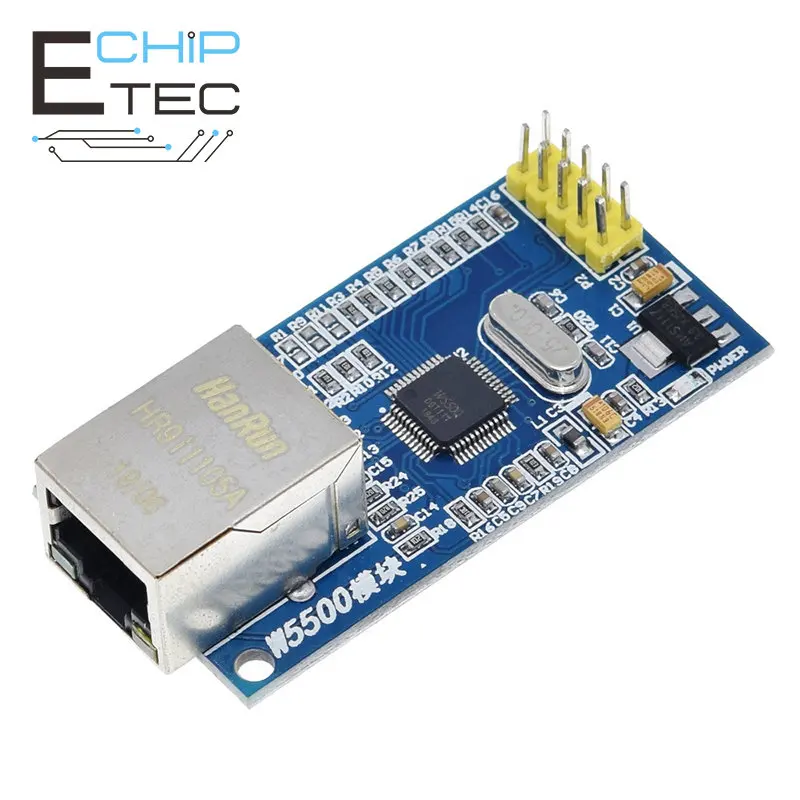 

W5500 Ethernet Network Module TCP/IP SPI Interface 51/STM32 Microcontroller Program Over W5100