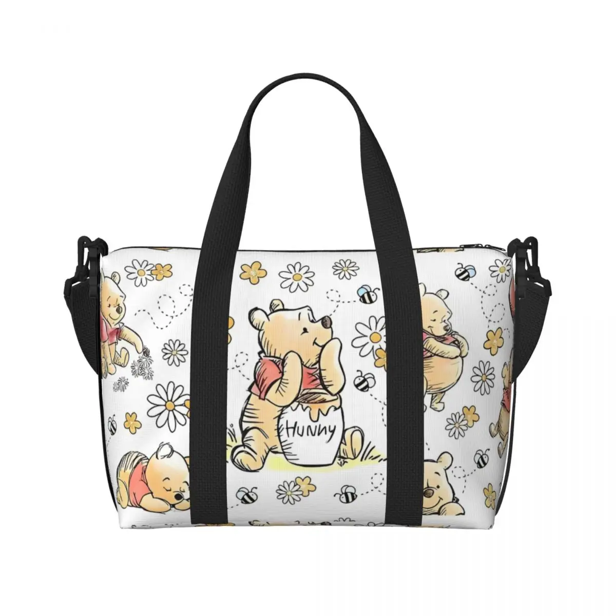 

Женские сумки Winnie, пескозащитная сумка-тоут, сумка на молнии для тренажерного зала, продуктовых путешествий