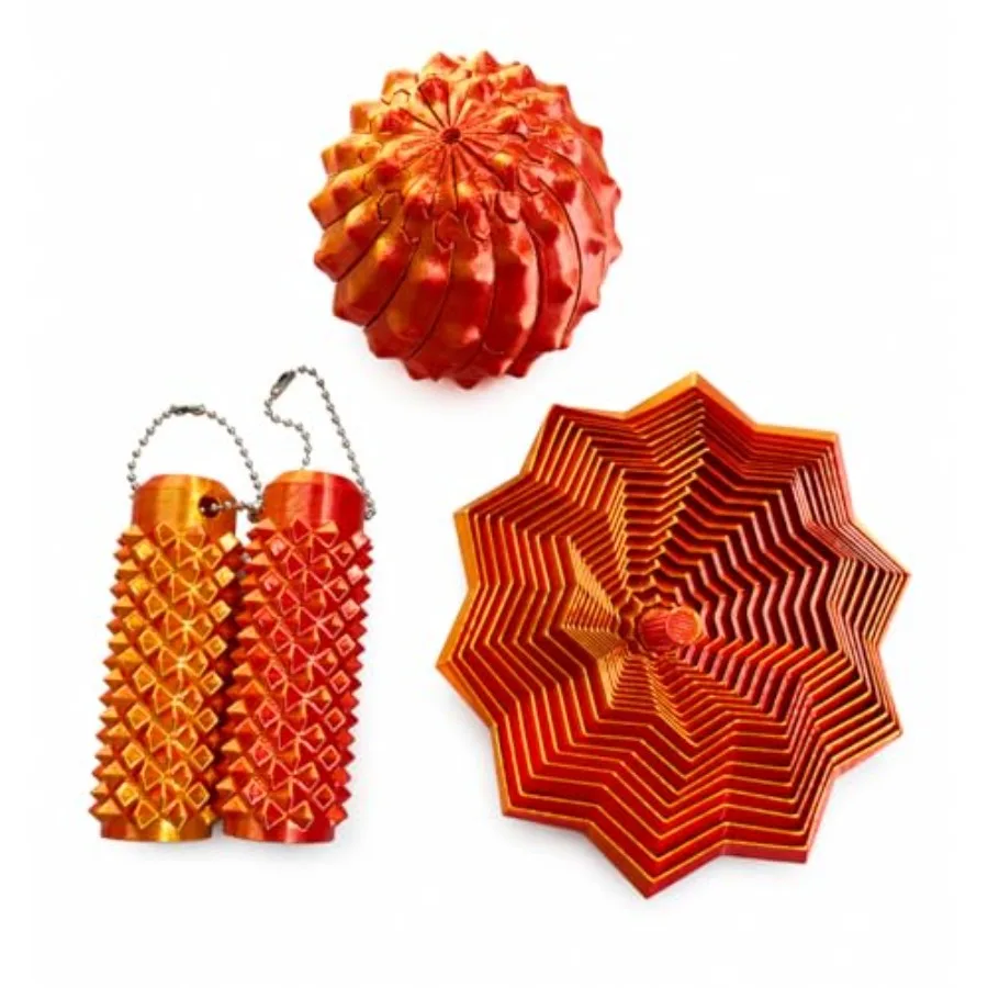 

3-in-1 Fidget Toy Set Transform Ball Star Roller Sticks for Stress Relief