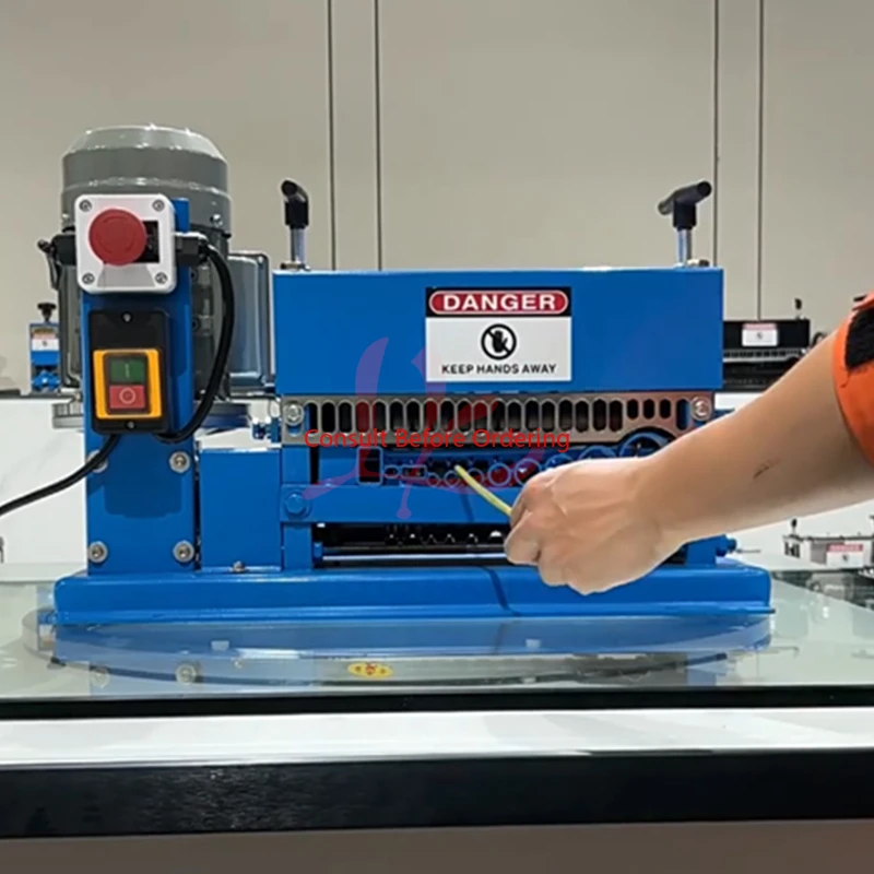 

Electric Wire Stripping Machine 370W 750W With Blade 1-38mm Cable Stripper For Removing Plastic Rubber From Wire Copper Recycle
