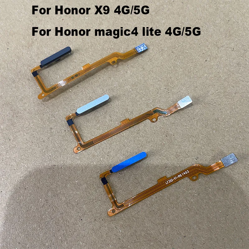 For Huawei Honor X9 / Magic 4 Lite Fingerprint Sensor Power Button Flex Cable Touch ID Sensor Home Buttons Replacement 4G 5G