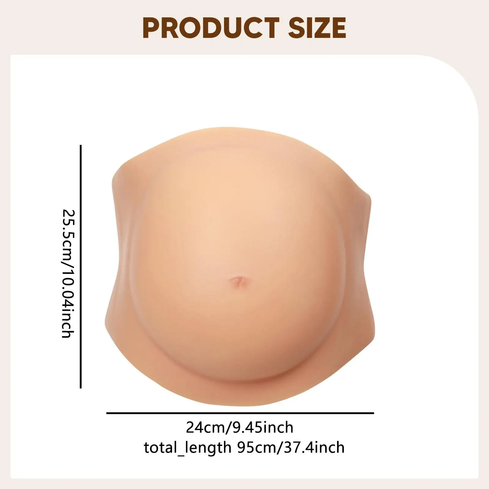 Fake Belly Prosthesis Comfortable Silicone Belly for Cosplay Stage Advertising