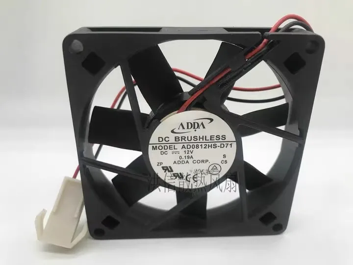 

Free shipping, brand new 8015 AD0812HS-D71 DC12V 0.19A 8CM cooling fan