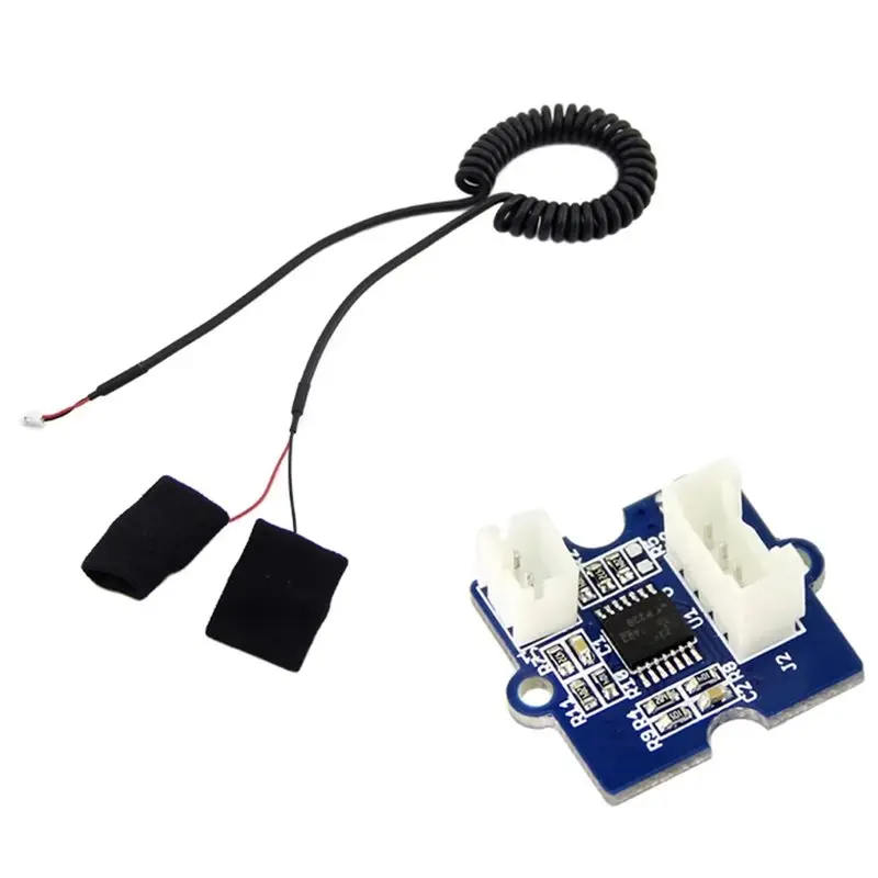 

B14C Galvanic Skin Response Sensor Kit GSR Electrical Conductivity Detection Module Fingertip Grove Resistance Skin Current