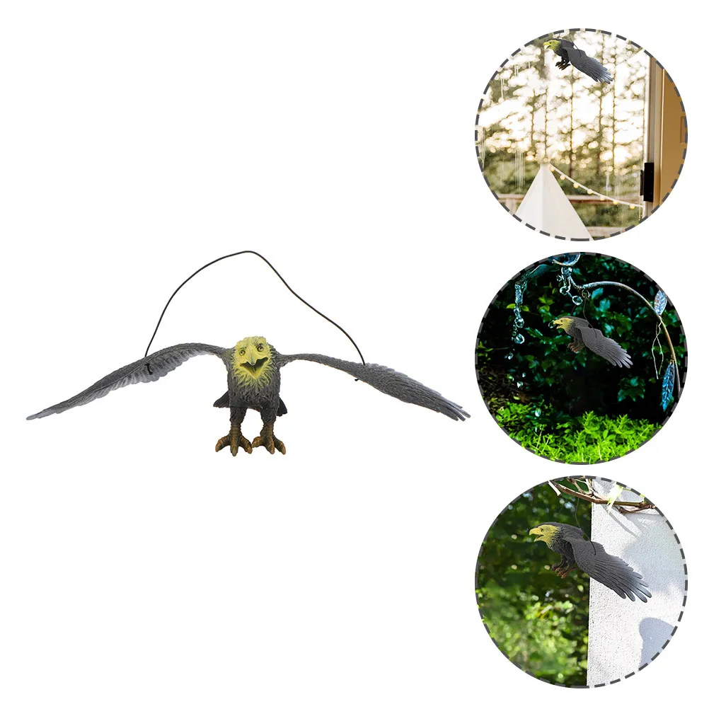 

Outdoor Yard Hanging Eagle Bird Ornament Realistic Plastic Eagle Garden Hanging Bird Decoration DIY Yard Pendant