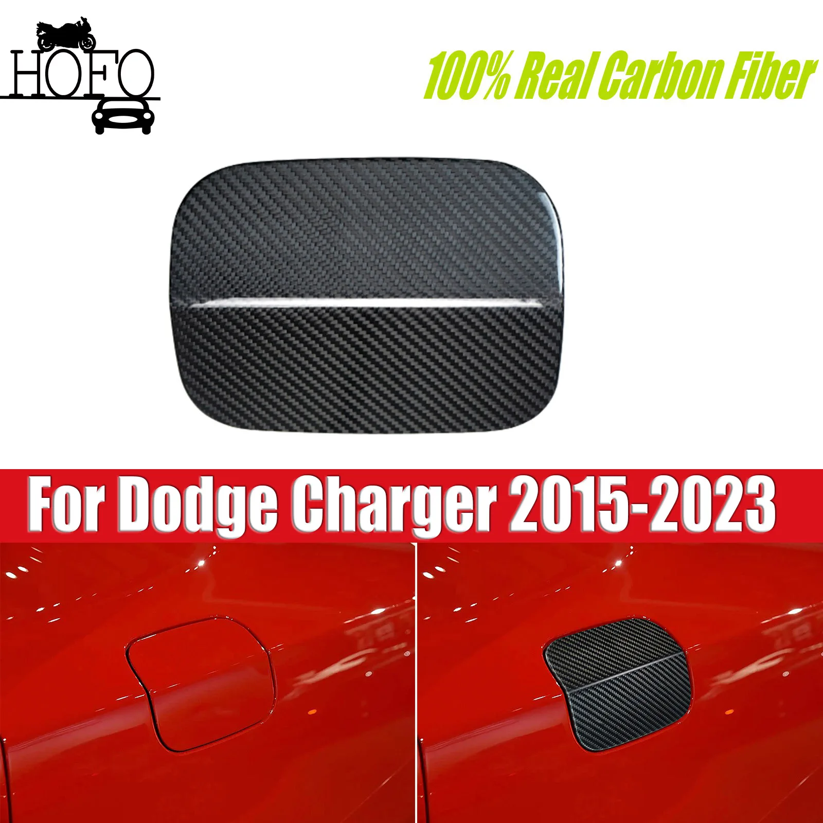 

Накладка на крышку топливного бака из настоящего углеродного волокна для Dodge Charger 2015-2023 гг.