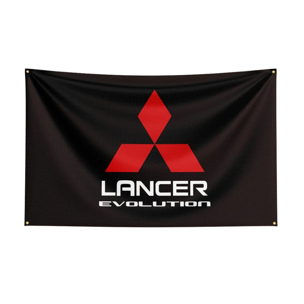 

3X5Ft Mitsubishi Lancers Racing car Flag For Decor